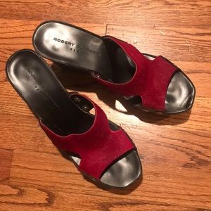 Robert clergerie red clogs!